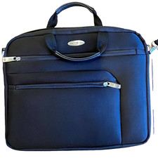 Samsonite Black Laptop Bag padded Shoulder Strap/Handle Soft Shell Work Office