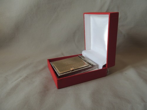 Collectible rare miniature personal phone book address- telephone metal & bronze - Picture 3 of 12
