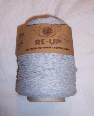 Lion Brand Re-Up Recycled Cotton-Polyester Blend Yarn - Silver Lining - 14 oz.