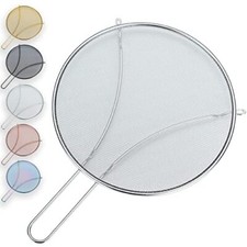 12" Stainless Steel Splatter Screen Grease Guard Multipurpose for Frying Pan
