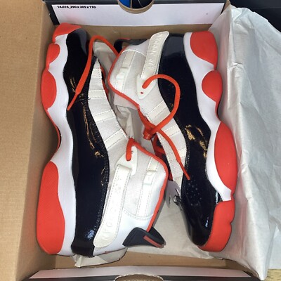 Nike GS Air Jordan 6 Rings White/Black/Team Orange DV1345-108 NWB