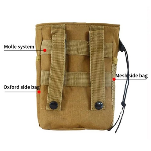 Bolsa de volteo táctica ajustable militar Molle cargador munición cinturón utilitario bolsa EDC - Imagen 6 de 30