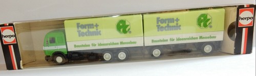 Herpa HO 1/87 Truck MB Mercedes + Trailer Form + Technic in Box - Picture 5 of 5