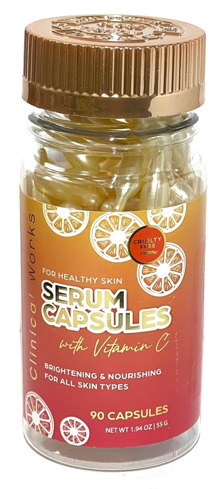 Clinical Works Serum Capsules with Vitamin C - Brightening & Nourishing 90 capsu