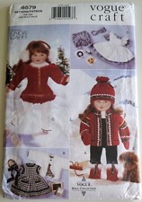 DOLL 18" WINTER CLOTHING WARDROBE PATTERN - Great GIFTs