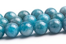 8MM Genuine Natural Blue Apatite Beads Grade A Round Loose Beads