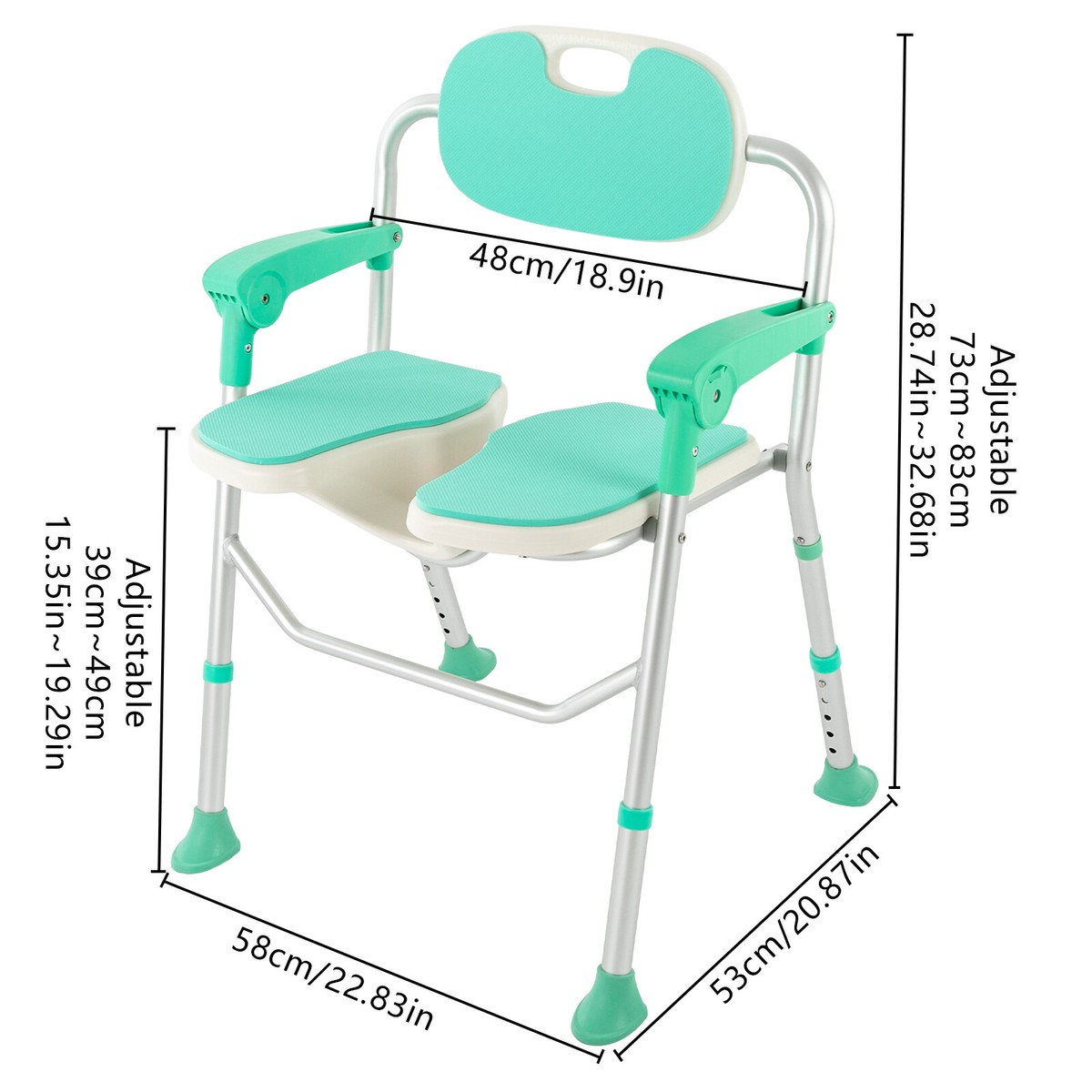 Heavy Duty Shower Chairs 300 lbs | Adjustable & Safe