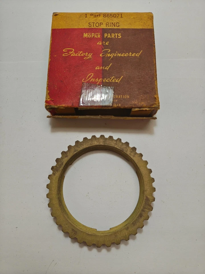 Anillo de parada de embrague de transmisión Chrysler Desoto 1941-1952 865071 nuevo en stock Foto 4 de 4