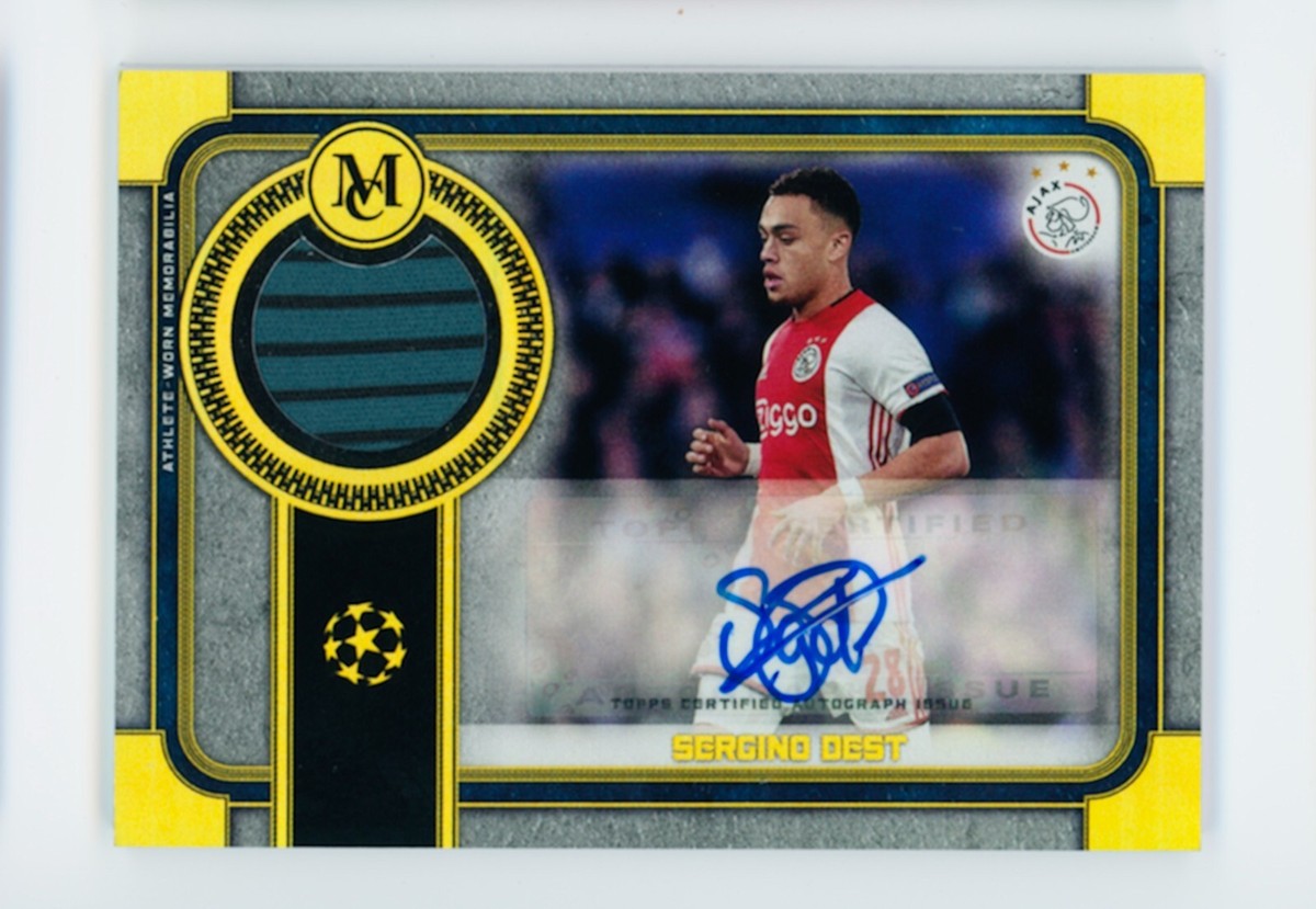 2019-20 Sergino Dest Topps Museum Gold Autographed Rookie Jersey 