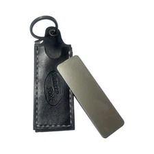 Sharpening - 2 Sided Diamond Plate with Leather Sheath From Ragweed Forge #6 - B