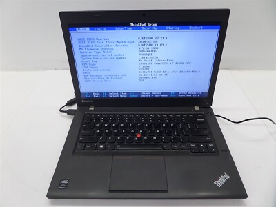 Lenovo ThinkPad T440 14'' Laptop w/ Core i7-4600U 2.1GHz CPU 8GB RAM - No HDD