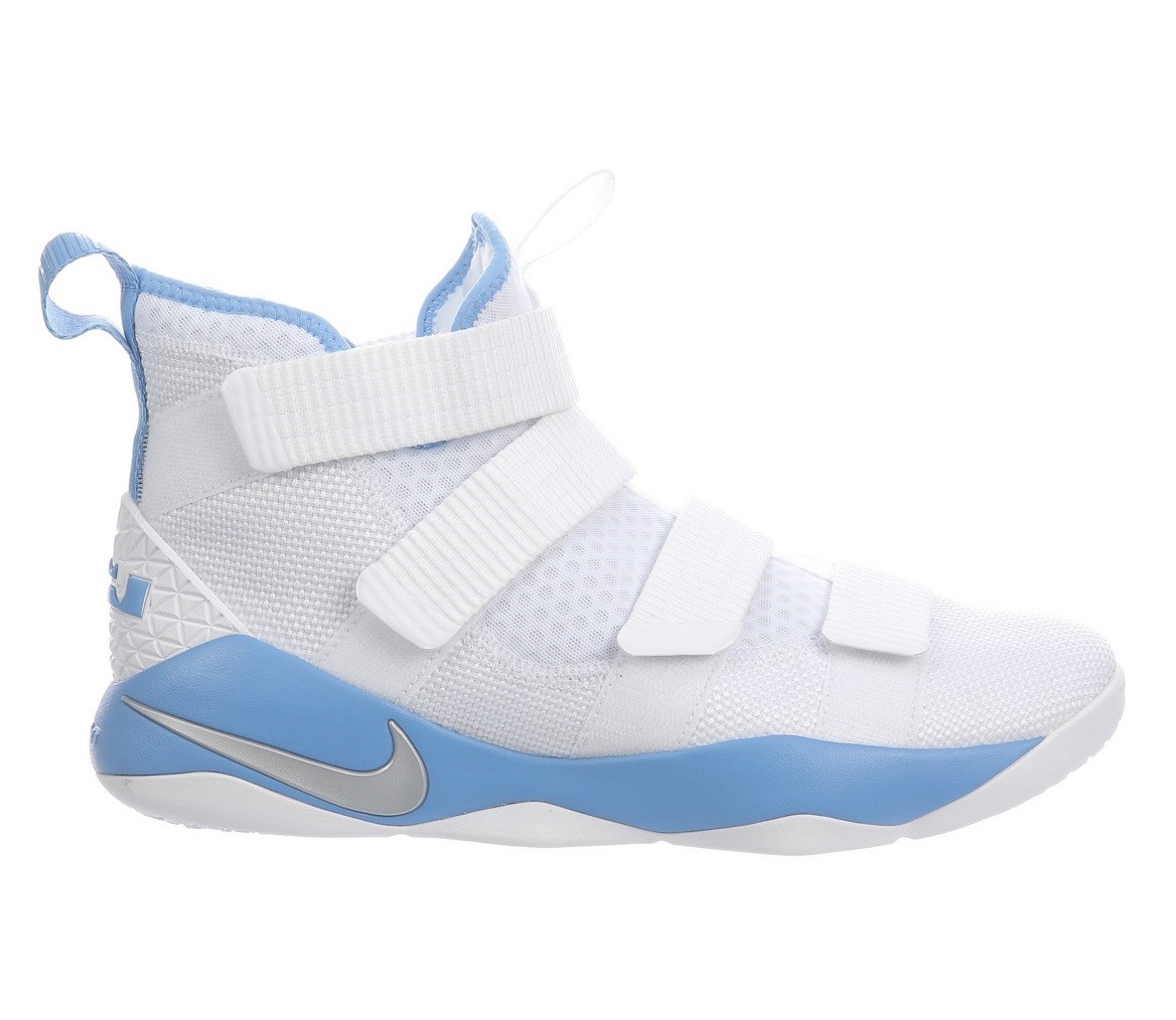 Nike Lebron Soldier XI 11 TB Promo Mens 943155-115 White Blue Shoes Size 9 Nike Lebron Soldier XI 11 TB Promo Mens 943155-115 White Blue Shoes Size 9