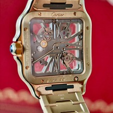 Cartier Santos de Cartier Rose Gold Skeleton - Full Set Warranty till 2030 3