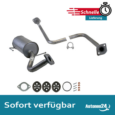 Komplette Auspuffanlage ab Kat für Nissan Micra 2 (K11) 1.0i 1.3i 16V BJ 92-00