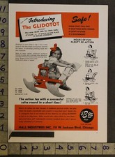 1947 GLIDOTOT ROCK HORSE ACTION PHYSIC PARANORMAL METACOM GAME 2-pg TOY AD TR63