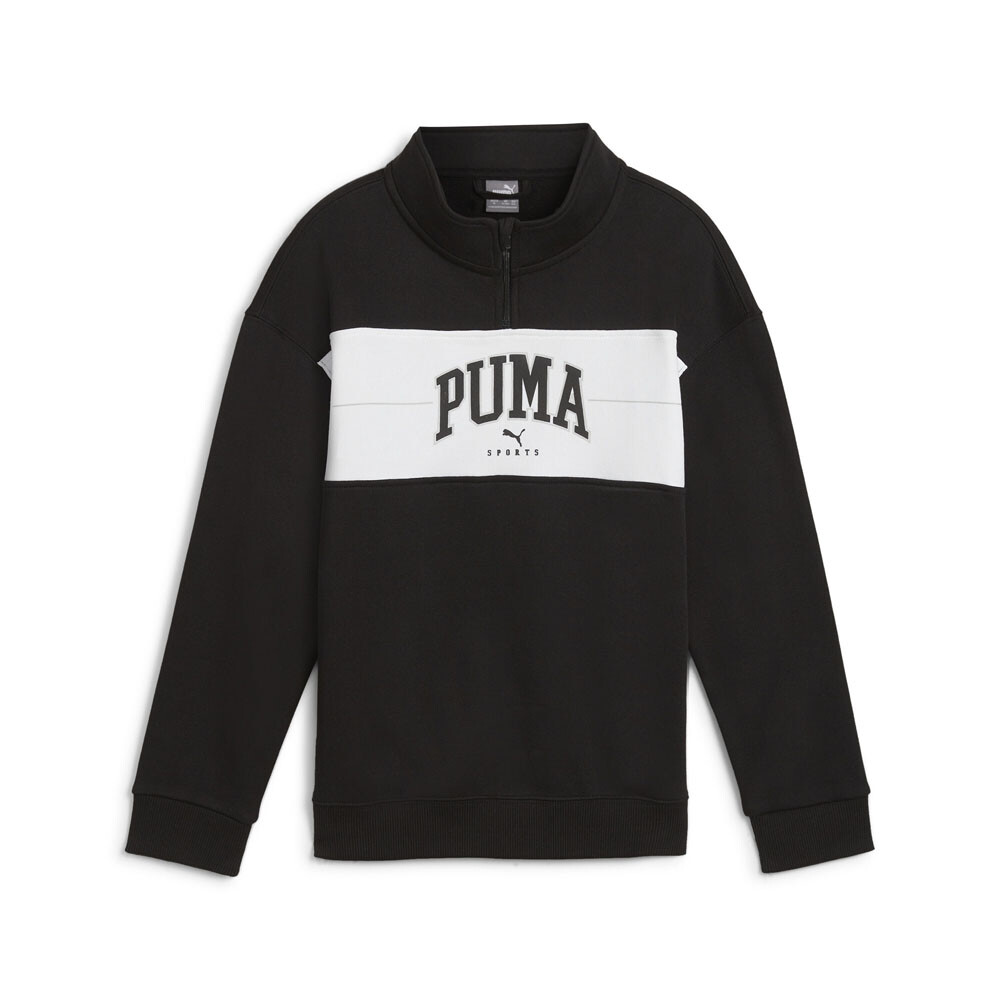 Толстовка Puma Squad на молнии для девочек, черная 68178301