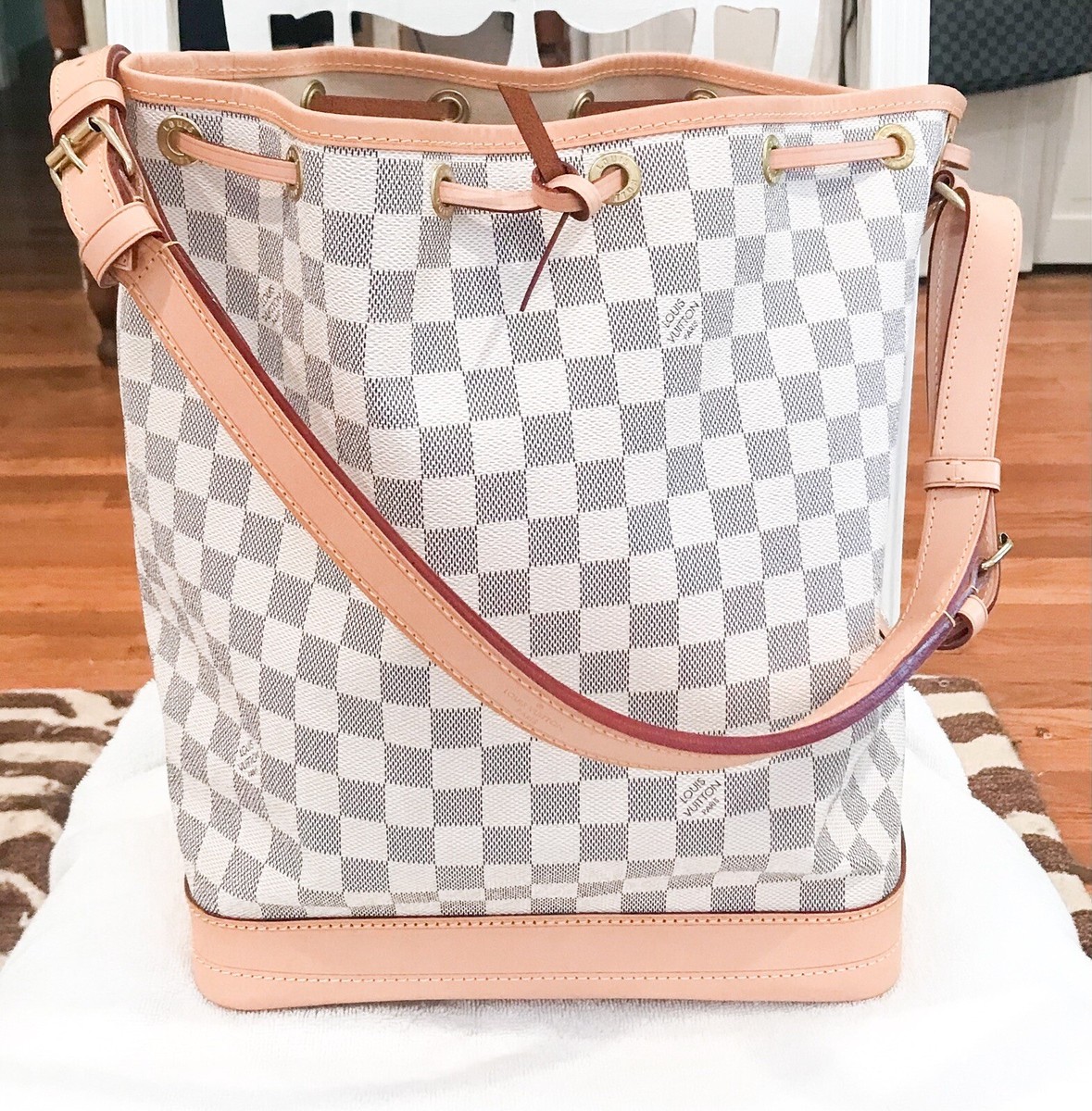 RARE *** LOUIS VUITTON Noe Damier Azure N42222 | eBay