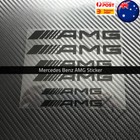 6x Black Flat AMG Badge Emblem Sticker Brake Window Decal for Mercedes AMG AUS