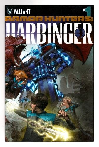 ARMOR HUNTERS BLOODSHOT #1 + HARBINGER #1 CHROMIUM VARIANT SET VALIANT VEI NM - Picture 3 of 3
