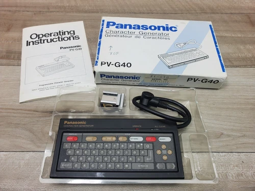 Panasonic PV-G40 Character Generator Keyboard With Bracket Made In Japan 