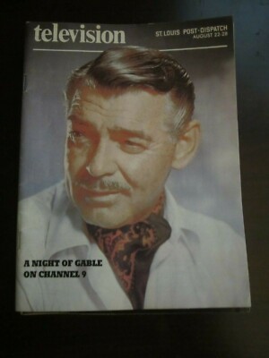 St Louis Post Dispatch TV Guide August 1982 Clark Gable 