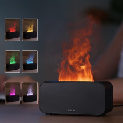 Essential Oil Diffuser Fireplace Fire Flame Aromatherapy Diffuser MiniHumidifier
