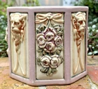 WELLER POTTERY RARE OCTAGONAL PLANTER IN TRIAL GLAZE WITH EARLY MARK