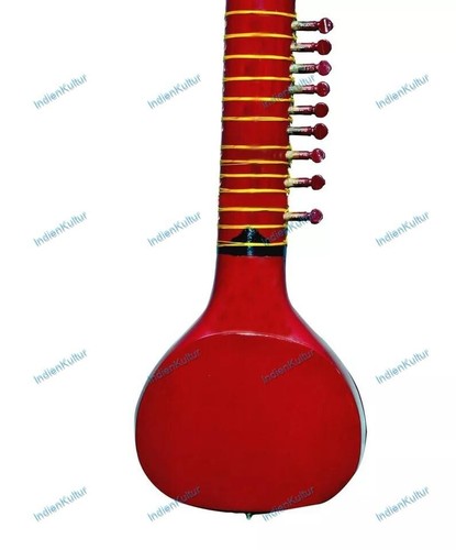 New Musical String Electric Travel Sitar Best Quality Hand Painted Tun Wood - Picture 5 of 8