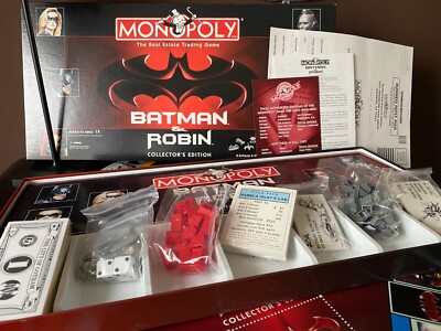 1997 Monopoly Batman and Robin Sammlerausgabe NEU unbespielt Hasbro