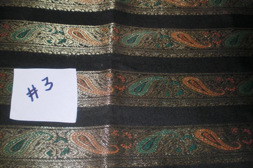4, peces silk lace border fabric for craft and sewing project - Picture 7 of 9