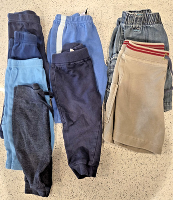 Baby Boy Pants Lot 3-6 Months Set of 7 - Jeans Joggers Sweatpants Cargo Shorts