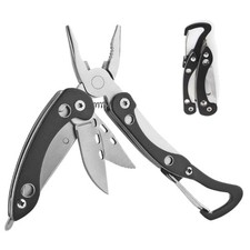 Multifunktionszange 9-in-1 Mini Multitool Edelstahl Taschenmesser