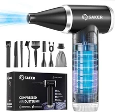 Saker Compressed Air Duster Portable Dust Cleaner Electric Air Duster 150000R...