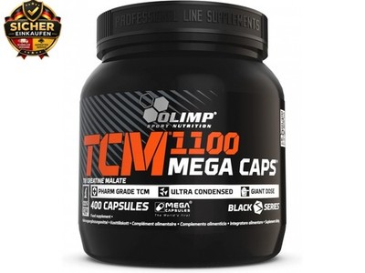 Olimp TCM 1100 Mega Caps - 400 Kapseln - Tri Creatin Malat - Pre Workout Booster