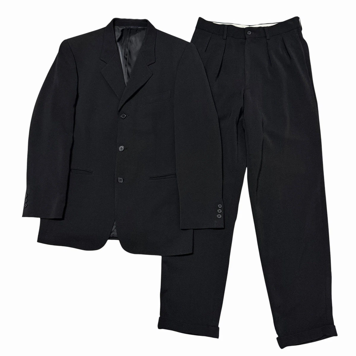 90s Yohji Yamamoto A.A.R ブラックテーラードジャケット 617 90s Yohji Yamamoto D'URBAN A.A.R suit set up vintage men gray