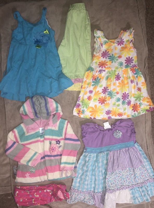 Toddlers Girls Clothes Size 24 Months, 2T Lot of 11 Pieces Sun Dresses Mixed Lot