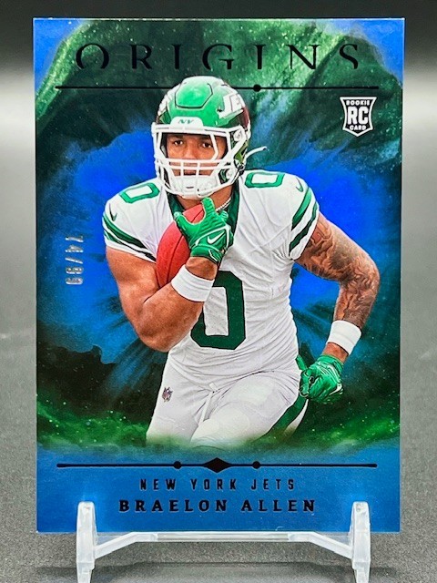 2024 Panini Origins - Rookies Braelon Allen #101 Holo Blue /99 (RC)