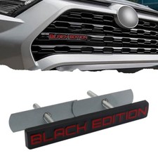 3D Negro EDICIÓN Logo Metal Coche Parrilla Frontal Insignia Emblema Logo Borde Accesorios