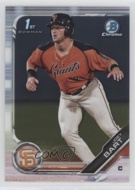 2019 Bowman Chrome Prospects Joey Bart #BCP-50 6u5