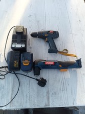 Ryobi 14.5v Cordless Battery Drill Set With 2 Batteries
