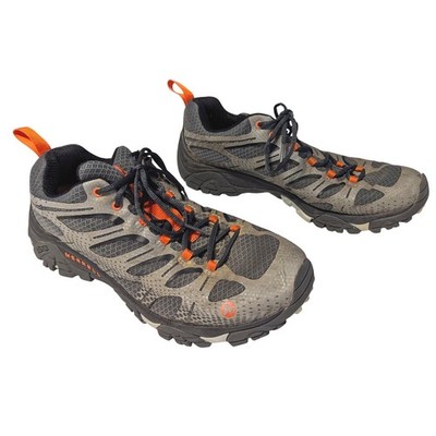 Merrell Moab FST Mens Hiking Shoes Granite Orange Vibram J35427 Size 11.5