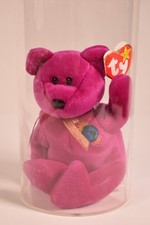 Ty Beanie Babies Millennium Bear 1999 Retired Original with Display Case