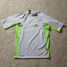NRS H2Core Rashguard Shirt XL Gray Green Mens Sun Protection Swim Paddle Surf