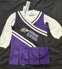 NFL Team Apparel 6-9Months Cheer Skirt 2 Piece Set  Baltimore Ravens