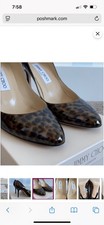 Jimmy Choo Leopard Print Patent Pumps