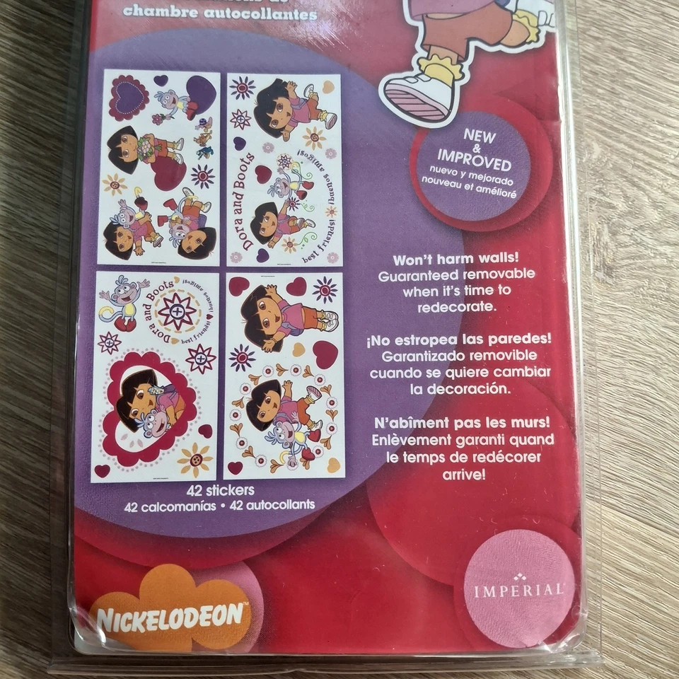 Dora la Exploradora Nick Jr. Apliques de habitación autoadhesivos extraíbles Y2K Foto 3 de 4