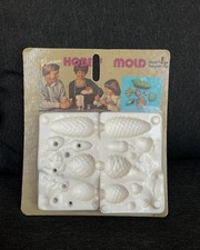 Vintage Duncan Hobby Mold Acorns Pine Cones Leaf