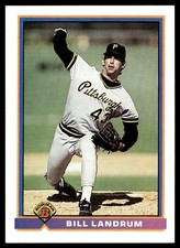 1991 Bowman Bill Landrum Pittsburgh Pirates #523