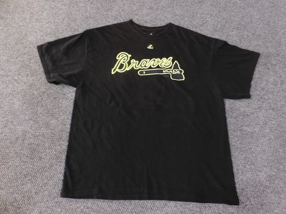 Camiseta Atlanta Braves para hombre 2XL Majestic negra Jason Heyward mlb béisbol Foto 3 de 4