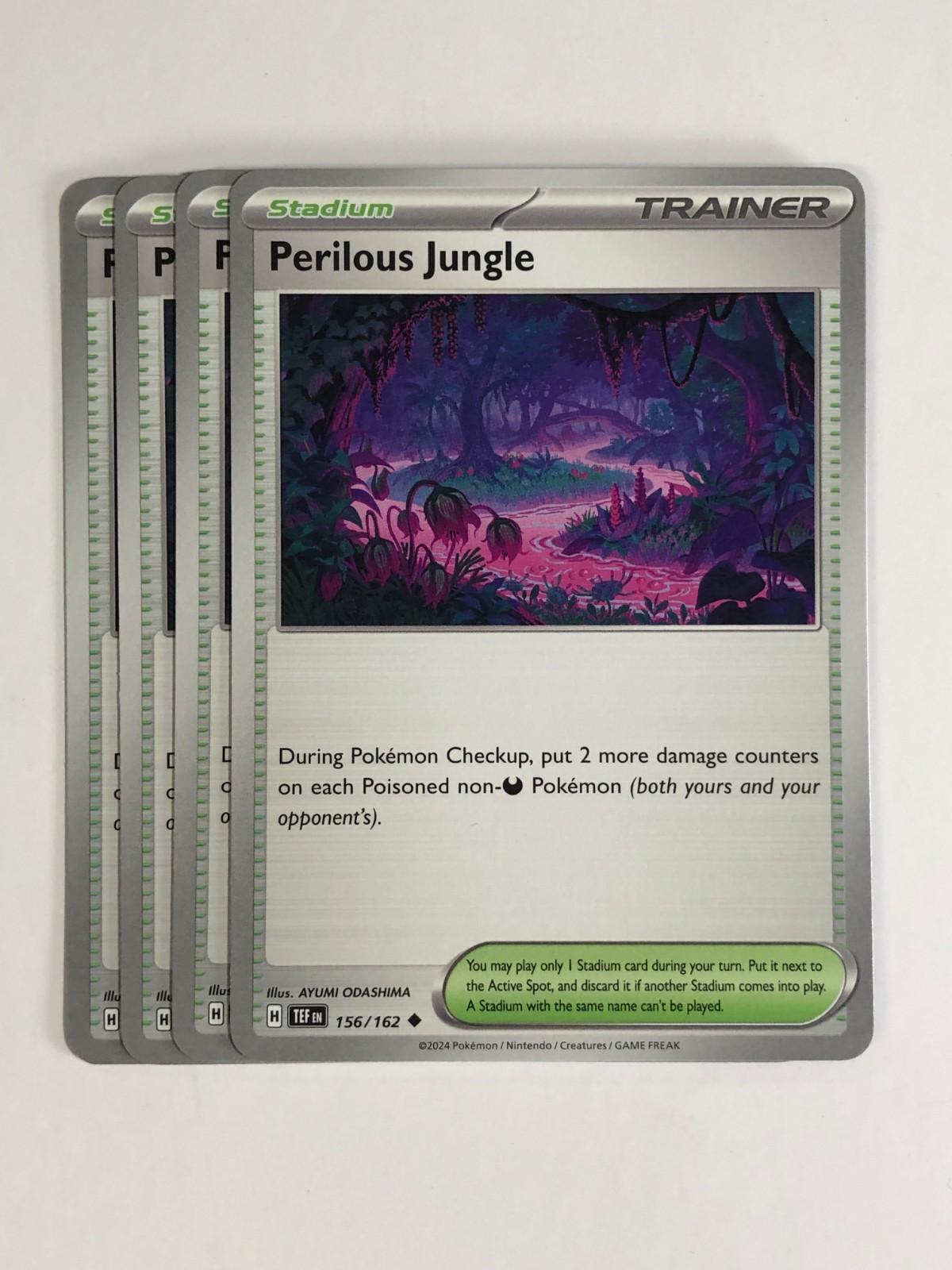 Pokemon TCG Temporal Forces 4x Playset Perilous Jungle 156/162 Near Mint